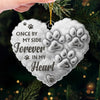 Custom Acrylic Ornament - Personalized Pet Christmas Memorial Sympathy Gifts For Dogs, Cats - Paws Forever Remembered