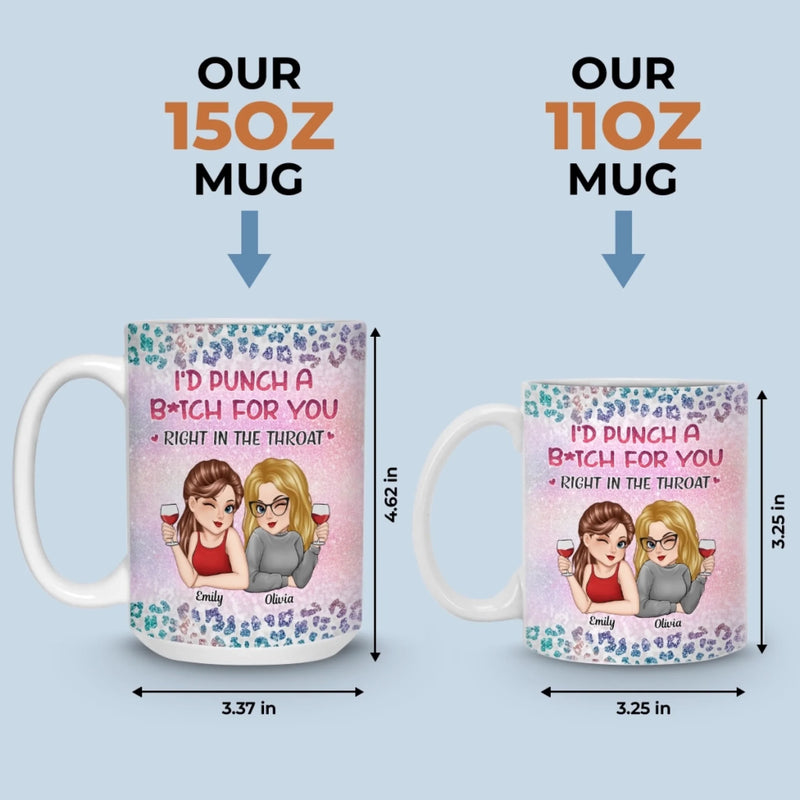 Custom Mug - Personalized Best Friend Birthday Gifts For Women, Besties, Sisters, BFF - Besties No Matter What