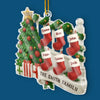Custom Acrylic Ornament - Personalized Christmas Birthday Gifts For Mom, Dad, Kids - A Family Stitched By Love