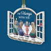 Custom Acrylic Ornament - Personalized Christmas Memorial Sympathy Gifts For Loss Of Mom, Dad - Forever With You