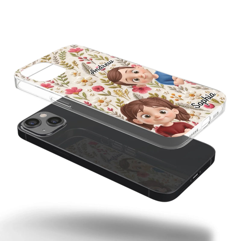 Custom Clear Phone Case - Personalized Birthday Gifts For Mom, Grandma - My Little Joys