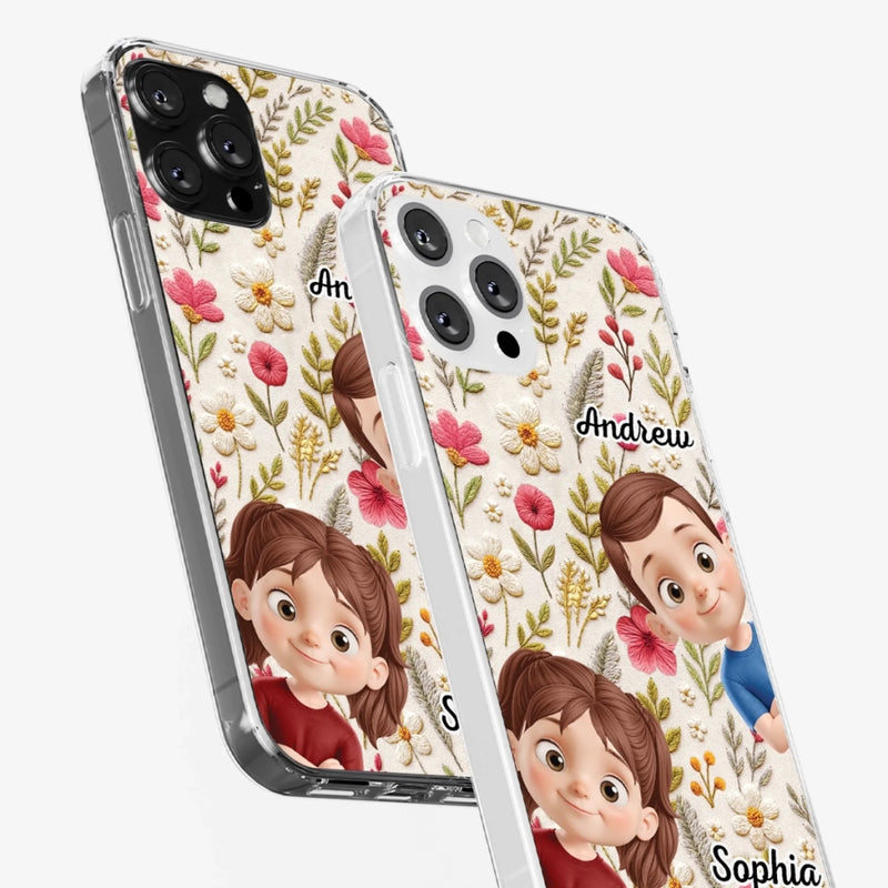 Custom Clear Phone Case - Personalized Birthday Gifts For Mom, Grandma - My Little Joys