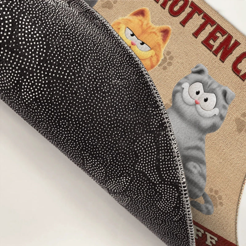 Custom Home Decor Decorative Mat - Personalized  Birthday Gifts For Cat Lovers, Cat Mom And Dad - Welcome To The Cat Kingdom