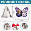 Custom Photo Bell Ornament With Charms - Personalized Memorial Sympathy Gifts For Loss Of Mom, Dad - Your Wings Were Ready But My Heart Was Not