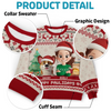 Custom Unisex Ugly Sweatshirt - Personalized  Christmas Birthday Gifts For Dog Lovers, Dog Dad And Mom - Santa Paws Is Coming To Town