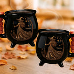 Custom 12oz Ceramic Cauldron Coffee Mug - New Arrival, Personalized Halloween Witchy Gifts For Women - Midnight Magic AMZ
