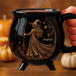 Custom 12oz Ceramic Cauldron Coffee Mug - New Arrival, Personalized Halloween Witchy Gifts For Women - Midnight Magic AMZ