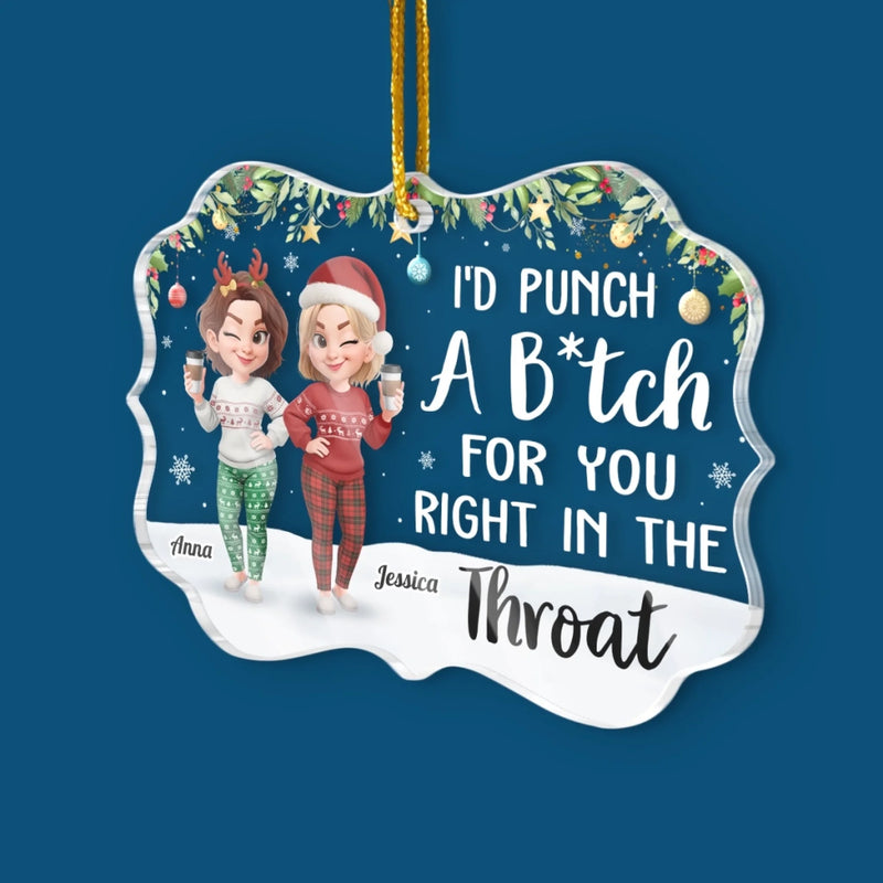 Custom Acrylic Ornament - Personalized Christmas Best Friend Birthday Gifts For Women, Besties, Sisters, BFF - Rooted In Love, Blooming In Friendship