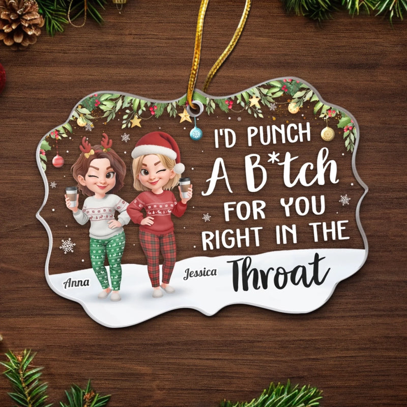 Custom Acrylic Ornament - Personalized Christmas Best Friend Birthday Gifts For Women, Besties, Sisters, BFF - Rooted In Love, Blooming In Friendship