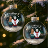 Custom Snow-Filled Ball Ornament - Personalized Memorial Sympathy Gifts For Loss Of Mom, Dad - Gone Yet Never Truly Forgotten