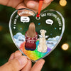 Custom Heart Glass Ornament -  Personalized Pet Christmas Memorial Sympathy Gifts For Dogs, Cats - In Loving Memory Of You