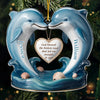 Custom Acrylic Ornament - Personalized Anniversary Wedding Gifts For Husband And Wife, Him And Her - Love Led Me Straight To You