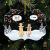 Custom Acrylic Ornament - Personalized Pet Christmas Memorial Sympathy Gifts For Dogs - Companion Friend Family Forever