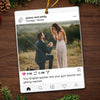 Custom Photo Acrylic Ornament - Personalized Anniversary Christmas Wedding Gifts For Husband And Wife, Him And Her - Heart Stolen, Ring Given