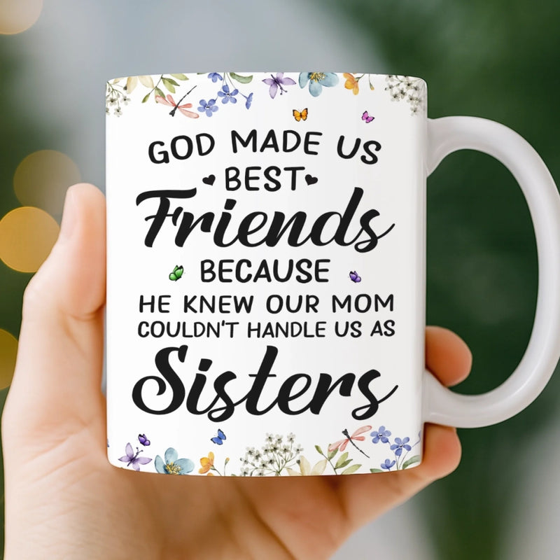 Custom Mug - Personalized Best Friend Birthday Gifts For Women, Besties, Sisters, BFF - Giggles Secrets Forever Friends