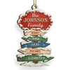 Custom Wood Ornament - Personalized Christmas Birthday Gifts For Mom, Dad, Kids - Where Love Begins And Never Ends