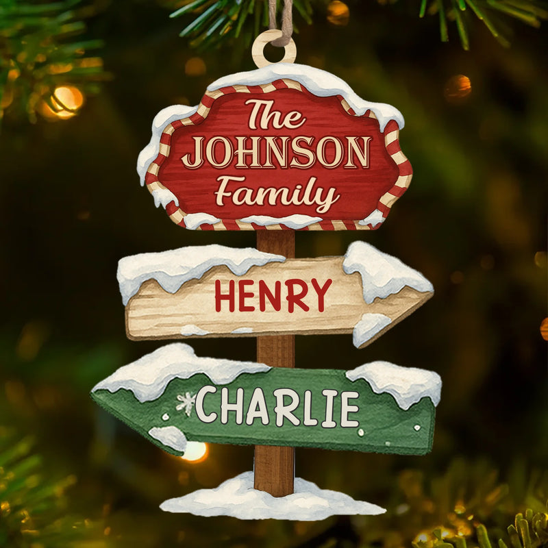 Custom Wood Ornament - Personalized Christmas Birthday Gifts For Mom, Dad, Kids - Where Love Begins And Never Ends