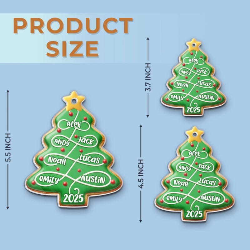 Custom Acrylic Ornament - Personalized Christmas Birthday Gifts For Mom, Dad, Kids - Our Love Is Evergreen