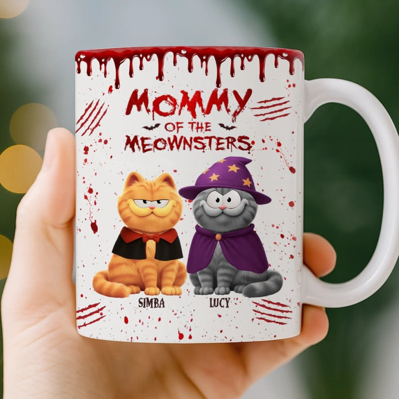Custom Mug - Personalized Halloween Birthday Gifts For Cat Lovers, Cat Mom And Dad - Every Purr Echoes Halloween Magic