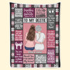 Custom Blanket - Personalized Best Friend Christmas Birthday Gifts For Women, Besties, Sisters, BFF - Always Better With My BFF