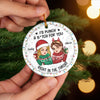 Custom Ceramic Ornament - Personalized Best Friend Christmas Birthday Gifts For Women, Besties, Sisters, BFF - Friends Warm Hearts This Winter
