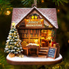 Custom Wood Ornament - Personalized Christmas  Bookish Gifts For Book Lovers, Bookworms, Readers - A Book Lover’s Holiday Dream
