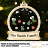 Custom 3 Layers Shaker Ornament - Personalized Christmas Birthday Gifts For Mom, Dad, Kids - All Stockings Hung With Love