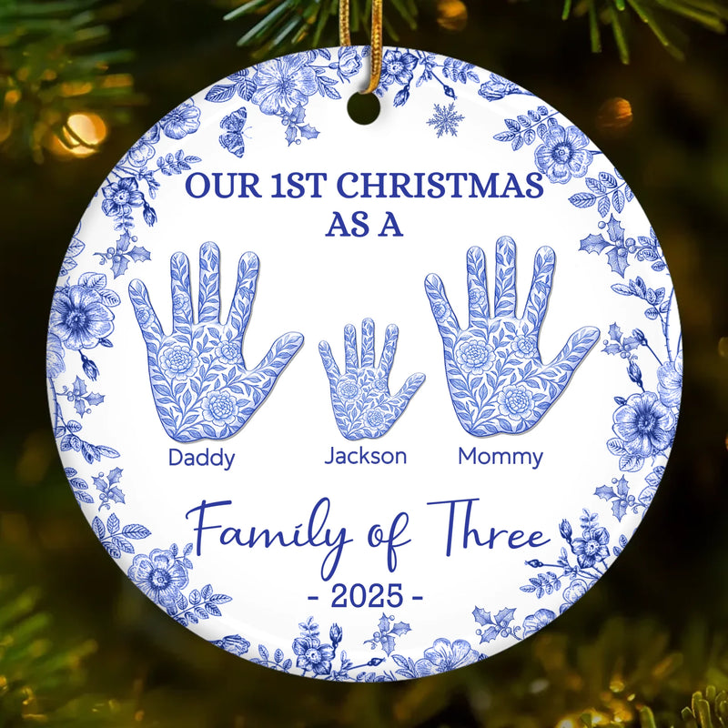 Custom Ceramic Ornament - Personalized Christmas Birthday Gifts For Mom, Dad, Kids - Where Love Lives