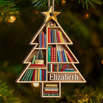 Custom Wood, Acrylic Ornament - Personalized Christmas Bookish Gifts For Book Lovers, Teacher, Readers - Books Are The Mirrors Of The Soul