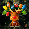 Custom Acrylic Ornament - Personalized Christmas Birthday Gifts For Mom, Dad, Kids - Our Reindeer Crew