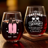 Custom Wine Glass - Personalized Best Friend Christmas Birthday Gifts For Women, Besties, Sisters, BFF - Life Sparkles With True Friends