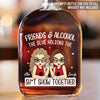 Custom Whiskey Bottle - Personalized Best Friend Birthday Gifts For Women - Partners In Wine