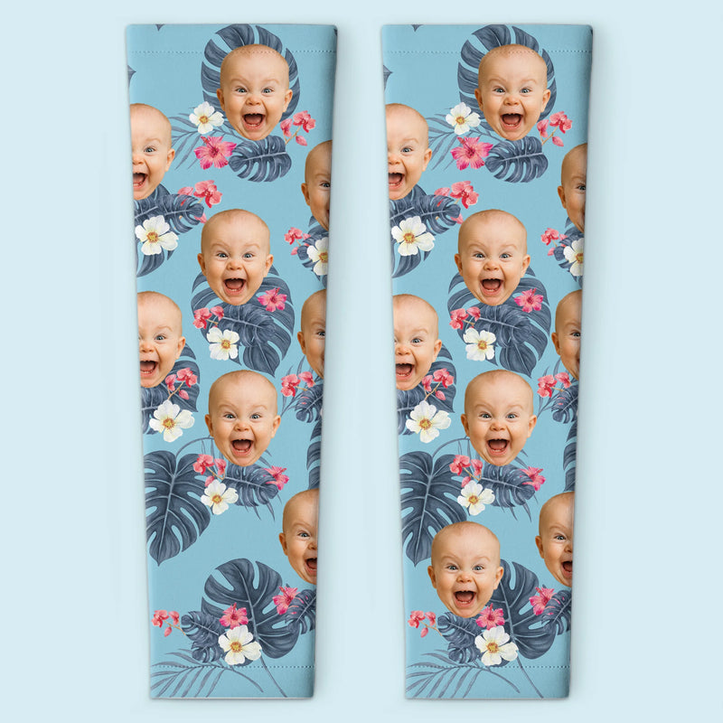 Custom Photo Cuteness I Carried - Family Personalized Custom Tattoo Arm Sleeve - Summer Vacation Gift For Family Members, Pet Owners, Pet Lovers