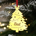 Custom Mirrored Acrylic Ornament - Personalized Christmas Birthday Gifts For Family - Our Family Tree Shines Bright