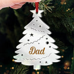 Custom Mirrored Acrylic Ornament - Personalized Christmas Birthday Gifts For Family - Our Family Tree Shines Bright