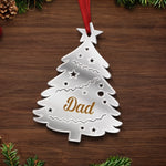 Custom Mirrored Acrylic Ornament - Personalized Christmas Birthday Gifts For Family - Our Family Tree Shines Bright