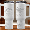 Guided By Love, Protected By Mama Bear - Family Personalized Custom Engraved 40oz Tumbler With Handle - Mother's Day, Gift For Mom, Grandma