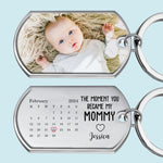 Custom Photo My Mom Is The Best - Family Personalized Custom Keychain - Mother's Day, Baby Shower Gift, Gift For New Moms, Mom