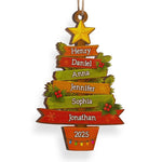 Custom Wood Ornament - Personalized Christmas Birthday Gifts For Family - Spelling Love, Letter By Letter