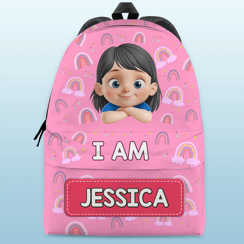Custom Kids Backpack - Personalized Back To School Gifts For Kids - Eat, Play, Build, Repeat