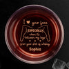 Custom Whiskey Glass - Personalized Anniversary Wedding Gifts For Husband And Wife, Him And Her, Wine, Bourbon, Whiskey Lovers - Straight Up, You’re Mine