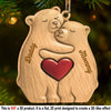 Custom Wood Ornament - Personalized Christmas Birthday Gifts For Mom, Dad, Kids - Our Little Bear Clan