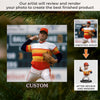 Custom Photo Acrylic Ornament - Personalized Christmas Birthday Sport Gifts For Sports Lovers - Pitcher Of Joy