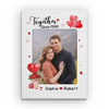 Custom Photo Vertical Rectangle Shaped Building Brick Blocks - Personalized Anniversary Wedding Gifts For Husband And Wife, Him And Her - Together Forever