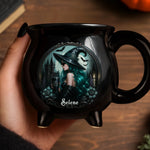 Custom 12oz Ceramic Cauldron Coffee Mug - Personalized Halloween Witchy Gifts For Witch Lovers, Sisters, BFF - Mystic Witch Vibes