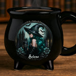 Custom 12oz Ceramic Cauldron Coffee Mug - Personalized Halloween Witchy Gifts For Witch Lovers, Sisters, BFF - Mystic Witch Vibes
