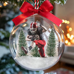 Custom Photo 3D Acrylic Ball Ornament - Personalized Christmas Birthday Gifts For Football Fans, Athletes, Coaches - Doing What I Love Most