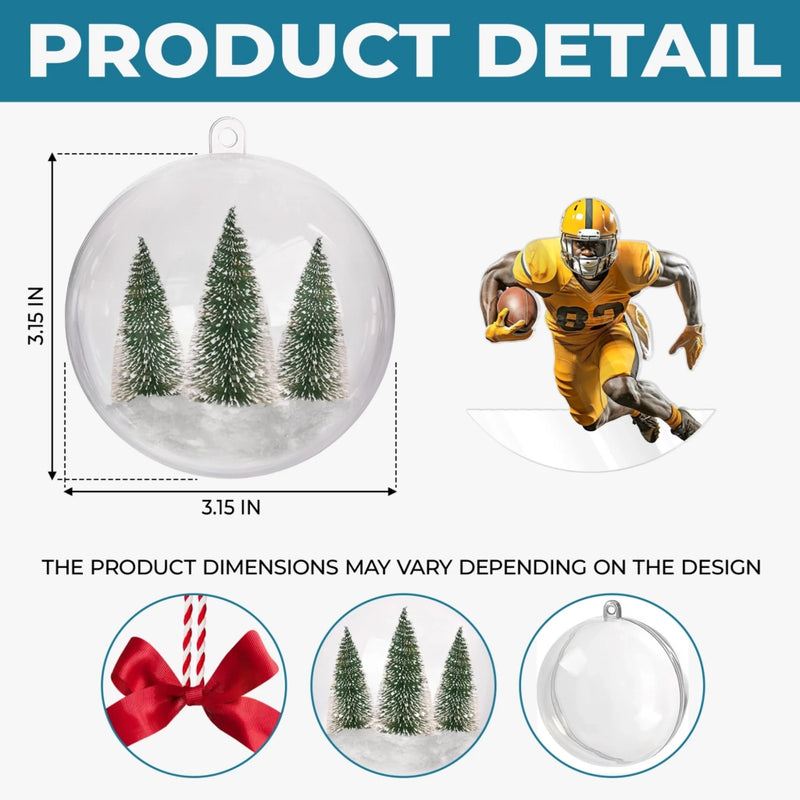 Custom Photo 3D Acrylic Ball Ornament - Personalized Christmas Birthday Gifts For Besties, Sisters, BFF, Family, Yourself - Doing What I Love Most