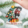 Custom Acrylic Ornament - Personalized Christmas Birthday Gifts For Cat Lovers, Cat Mom And Dad - Santa Claws Is Coming