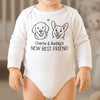 Custom Long Sleeve Baby Onesie - Personalized Baby Shower, Gender Reveal Gifts For New Moms, New Dads, New Parents, Dog Dad And Mom - Tiny Hands Endless Dreams